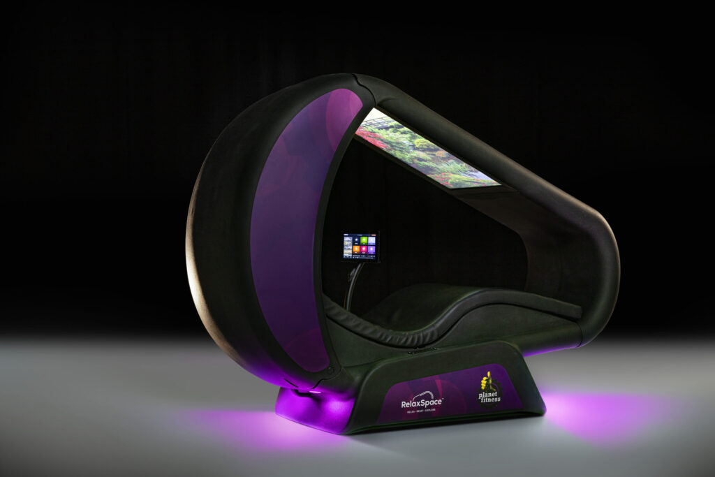 RelaxSpace Wellness Pod Customized for Planet Fitnes