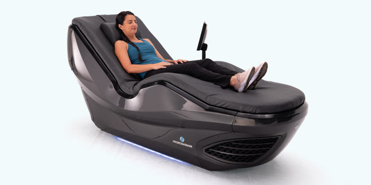 Woman sitting in HydroMassage