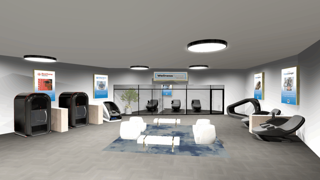 3D model of a wellness space