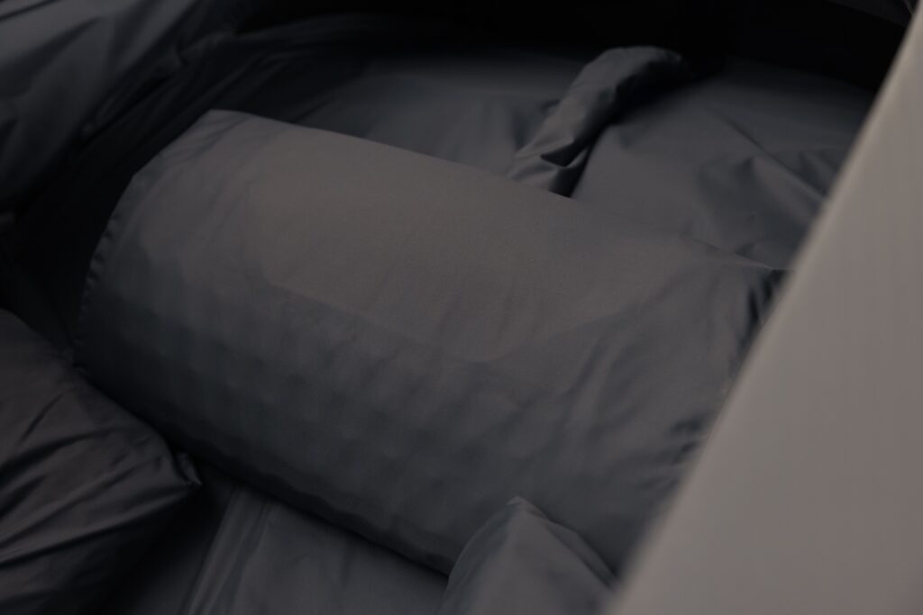 Closeup of PolarWave dry cold plunge