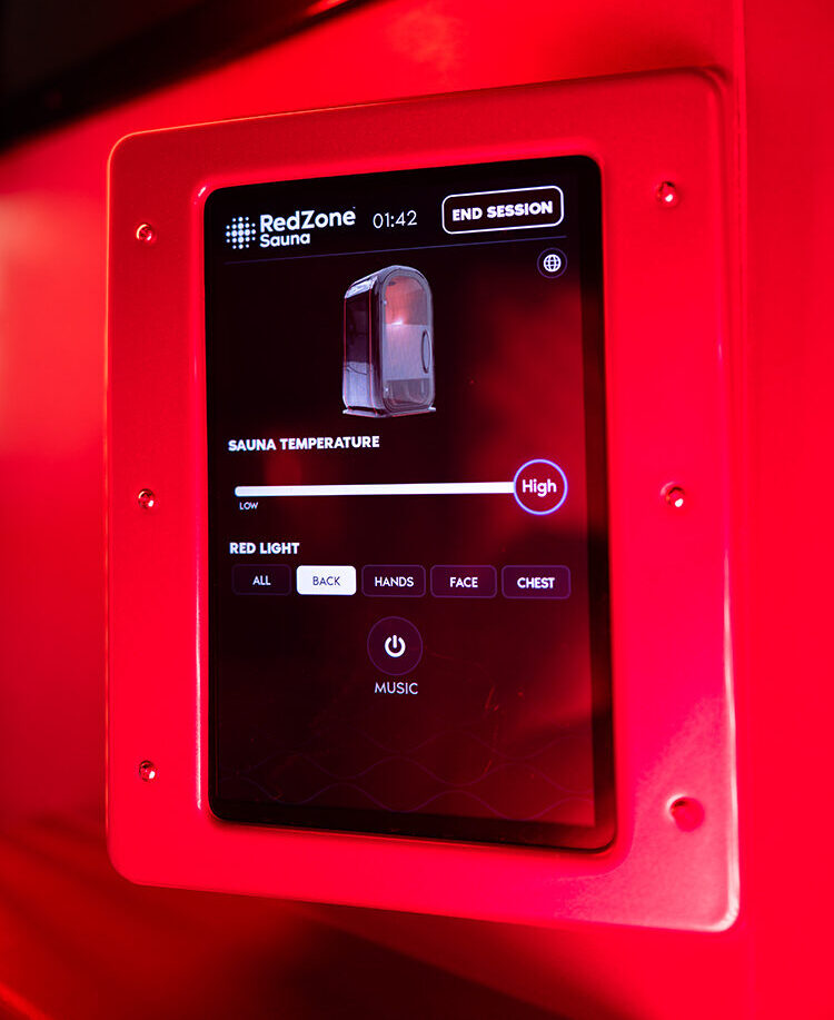 RedZone Sauna Touchscreen