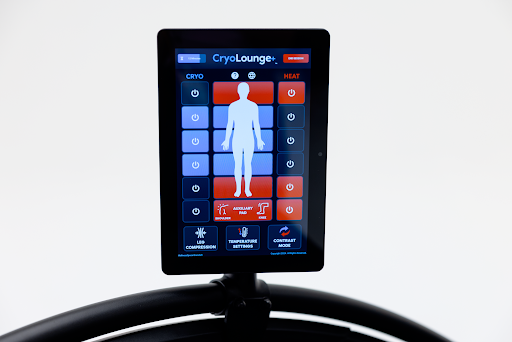 CryoLounge+ touchscreen